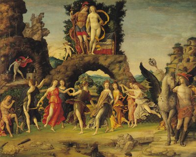 De Parnassus: Mars en Venus door Andrea Mantegna